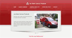 Desktop Screenshot of joeballscanvas.com
