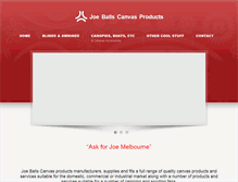 Tablet Screenshot of joeballscanvas.com